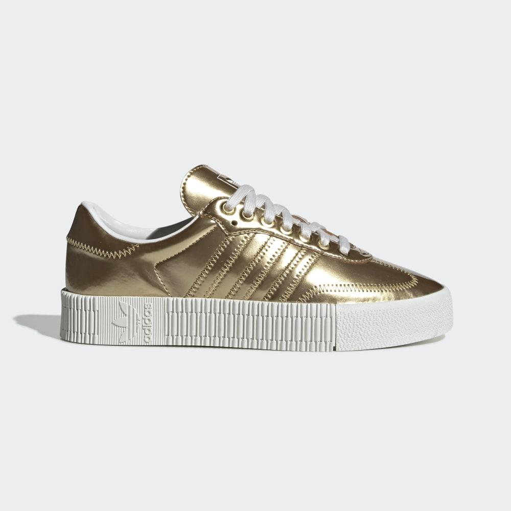 Originals Adidas SAMBAROSE Dama Romania - Aurii Metal/Albi FV4319